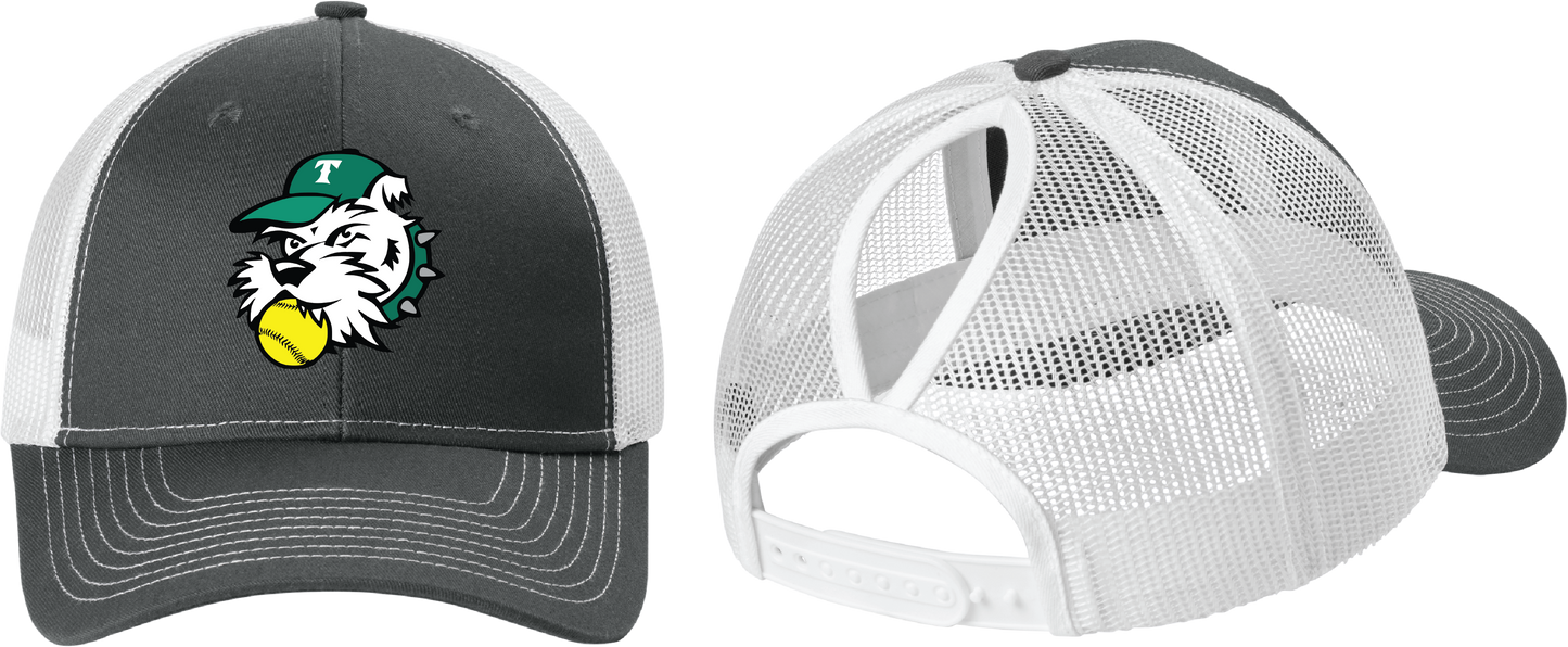 Snapback Ponytail Trucker Cap