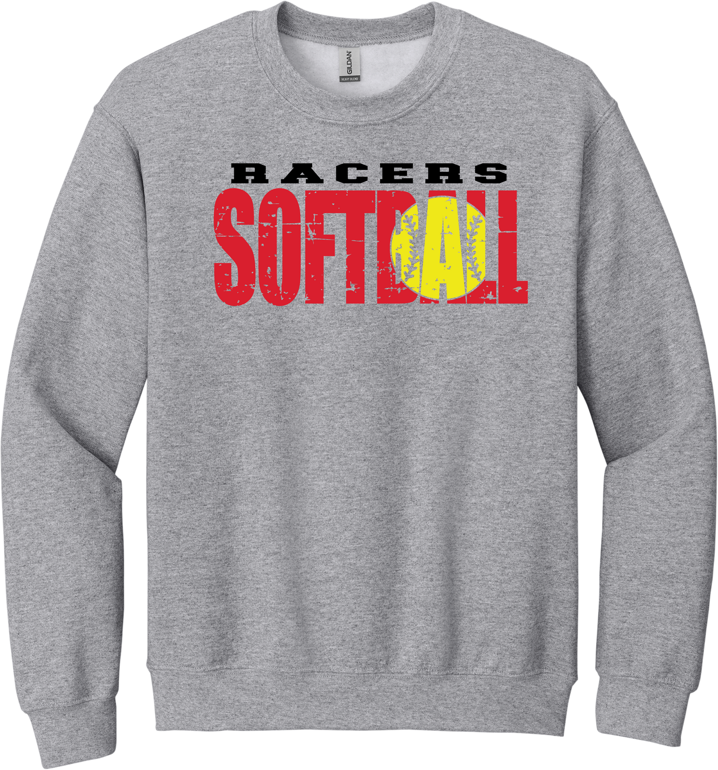 Distressed Racers Crew Neck