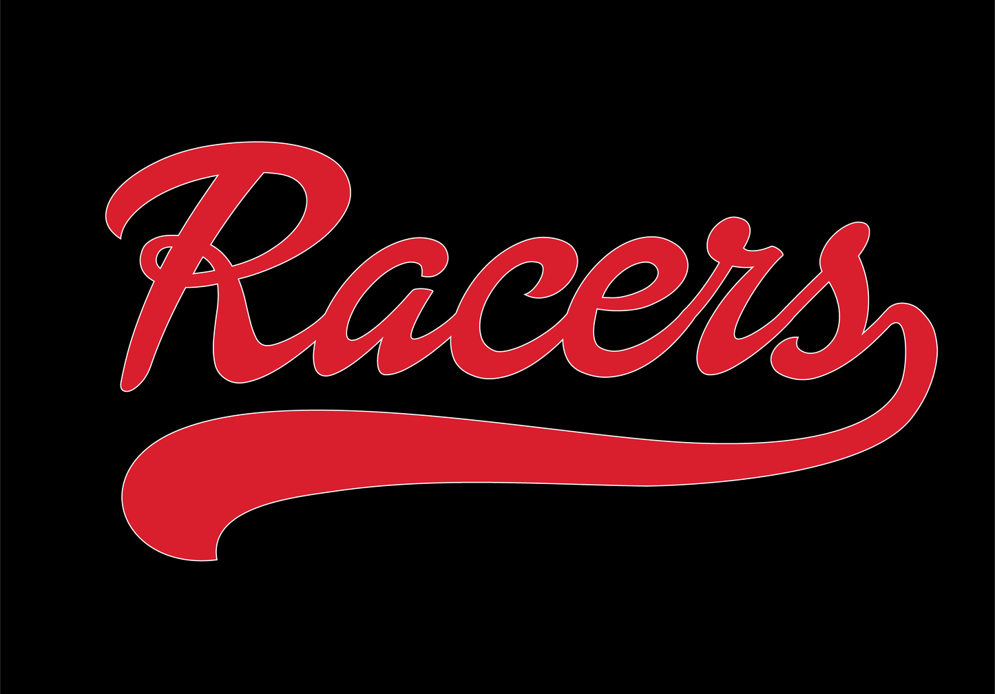 Script Racers Fleece Cropped Crew