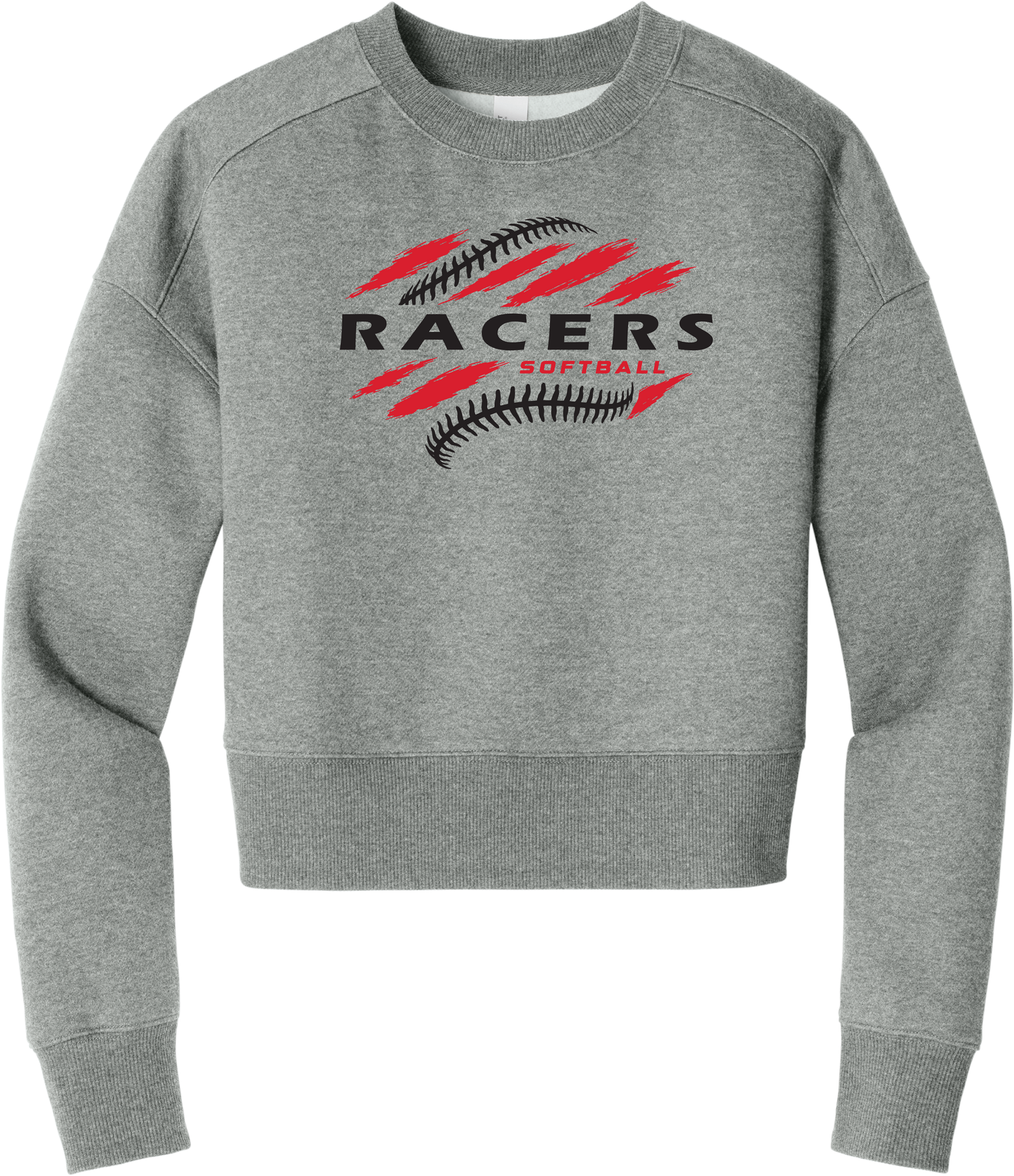 Racers Flat Fleece Cropped Crew