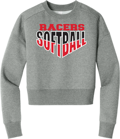 Racers V Fleece Cropped Crew