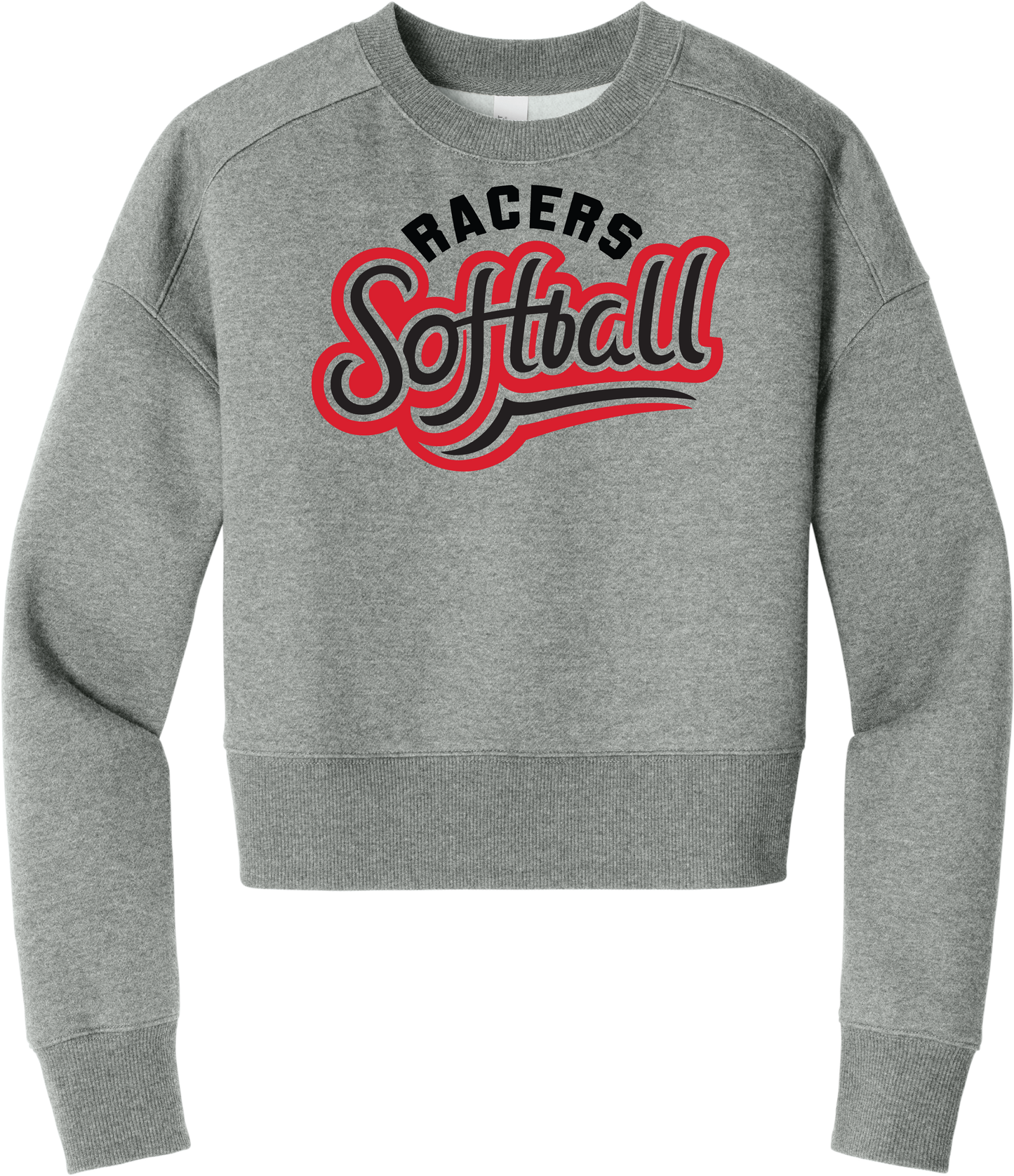 Racers Retro Fleece Cropped Crew