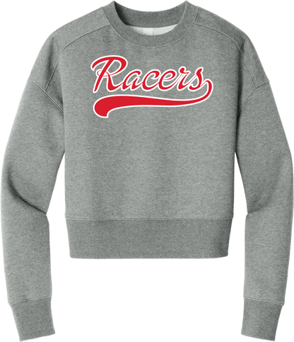 Script Racers Fleece Cropped Crew