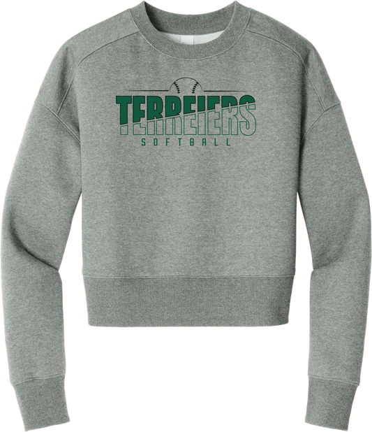 Terriers Diagonal Fleece Cropped Crew