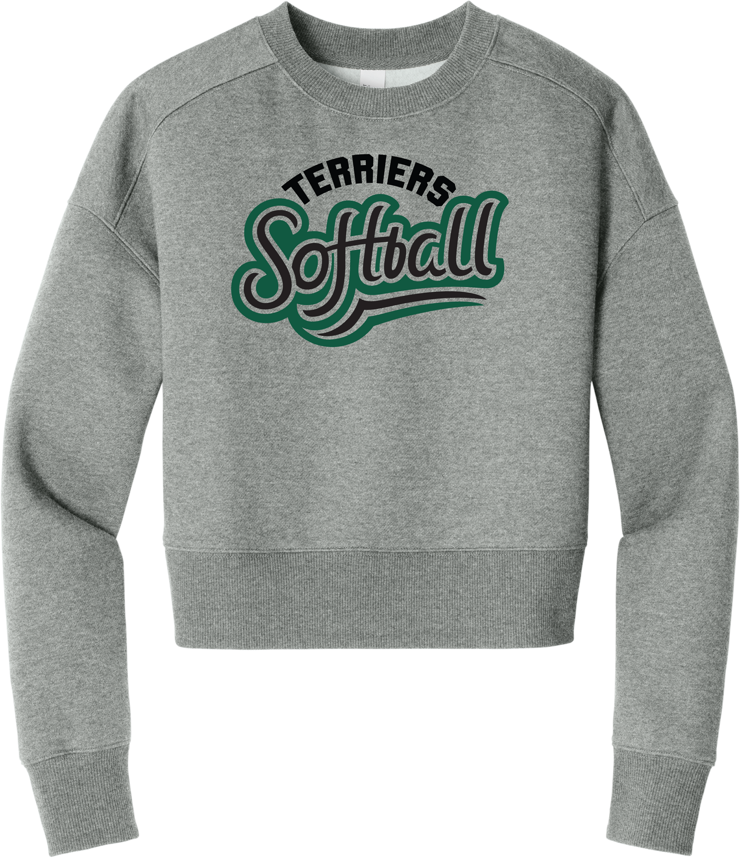 Terriers Retro Fleece Cropped Crew