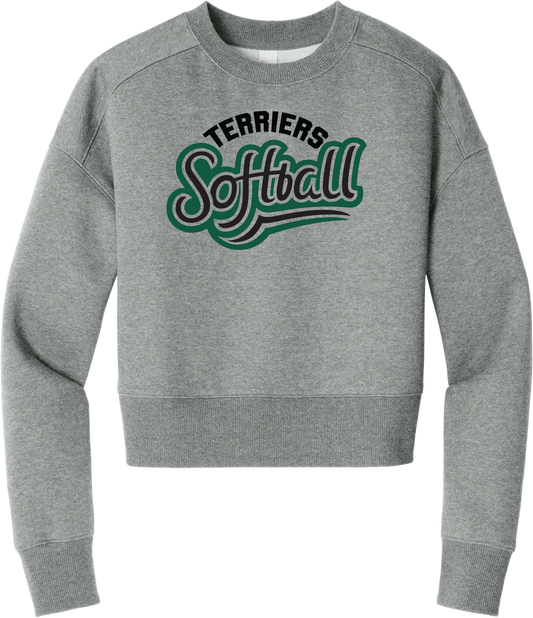 Terriers Retro Fleece Cropped Crew