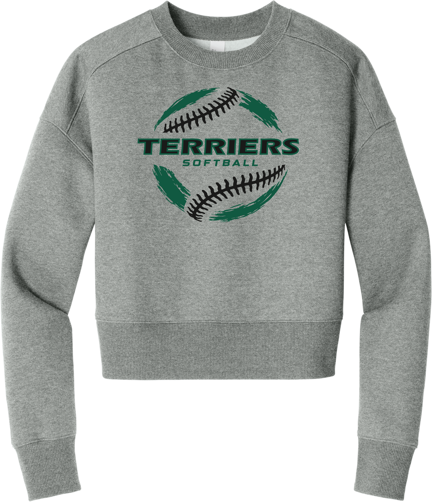 Terriers Round Fleece Cropped Crew