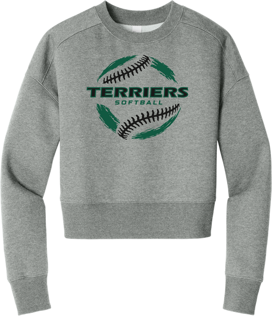 Terriers Round Fleece Cropped Crew