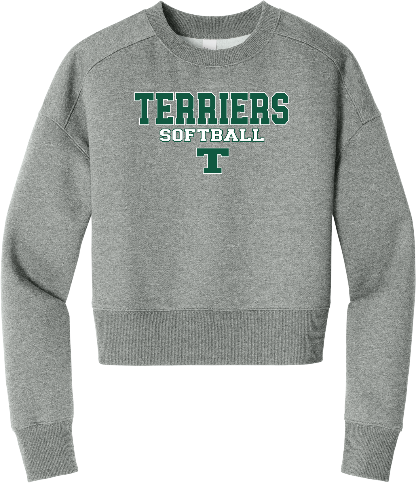 Terriers T Fleece Cropped Crew