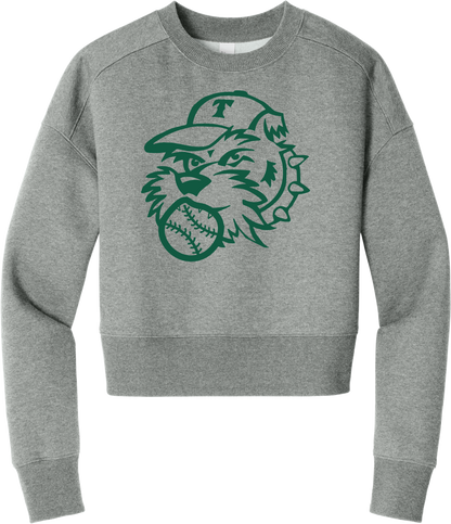 Terriers Face Fleece Cropped Crew