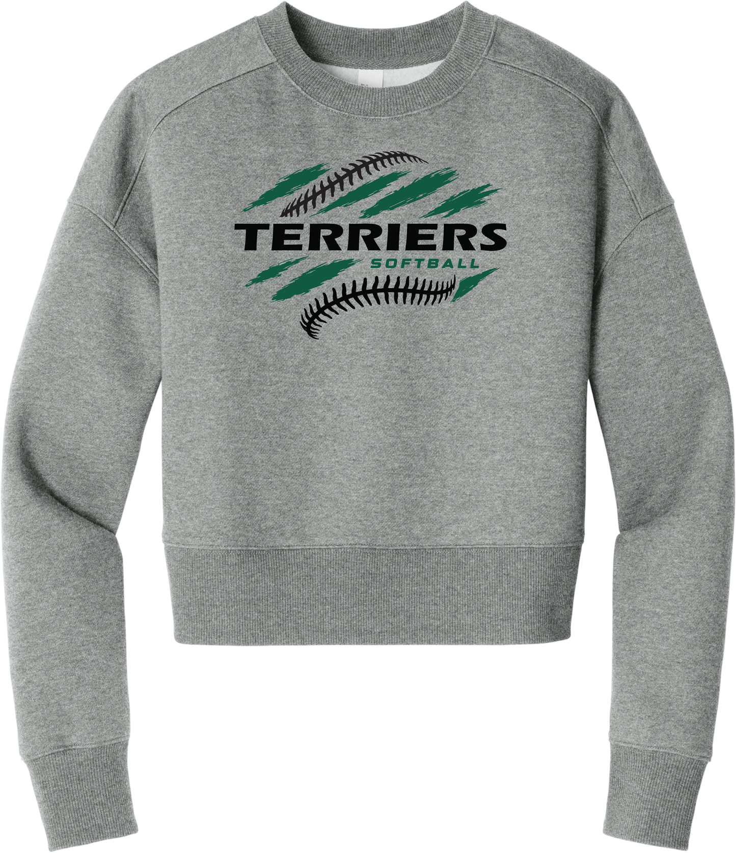 Terriers Flat Fleece Cropped Crew