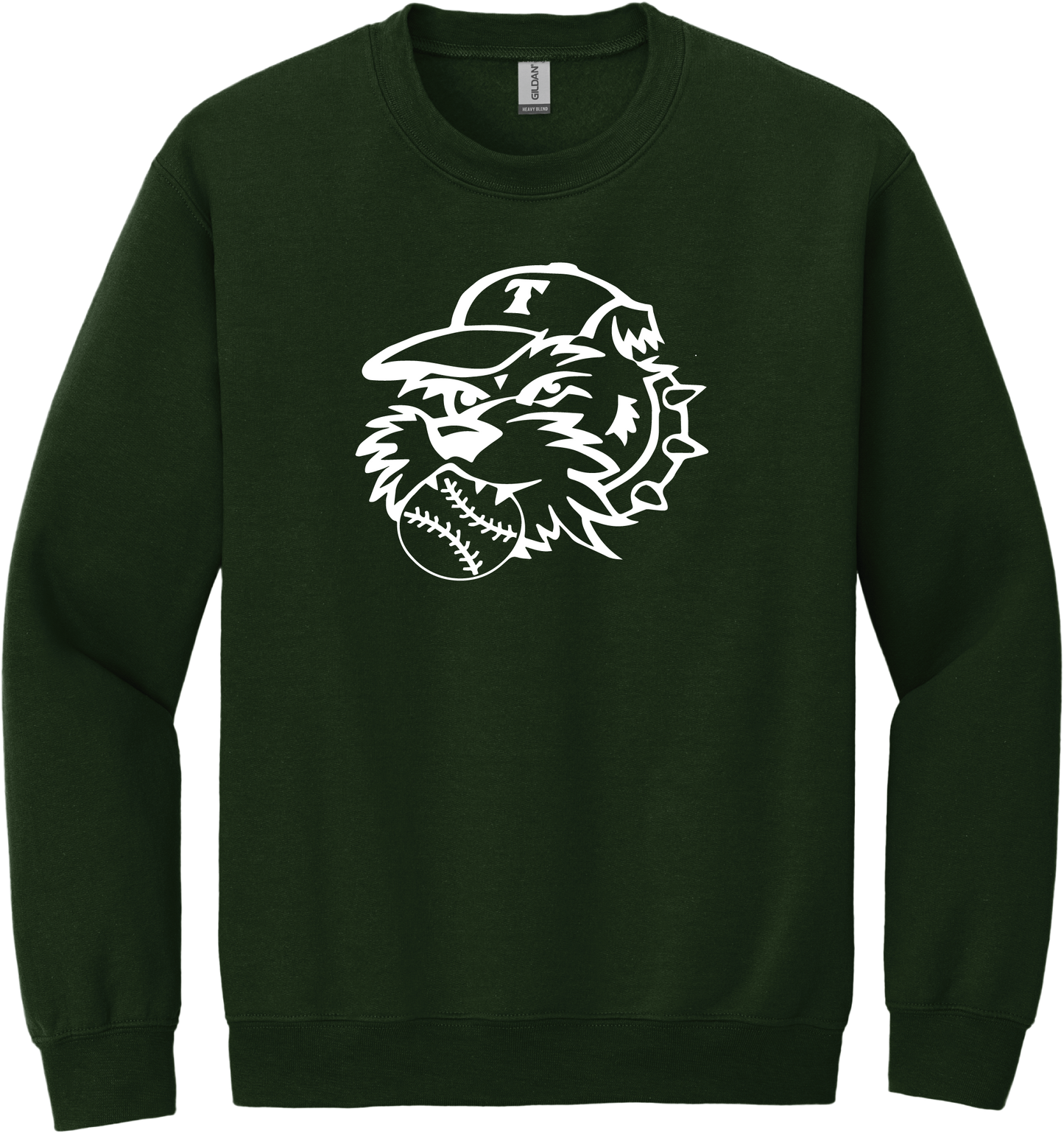 Dog Outline Crew Neck Sweatshirt