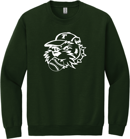 Dog Outline Crew Neck Sweatshirt