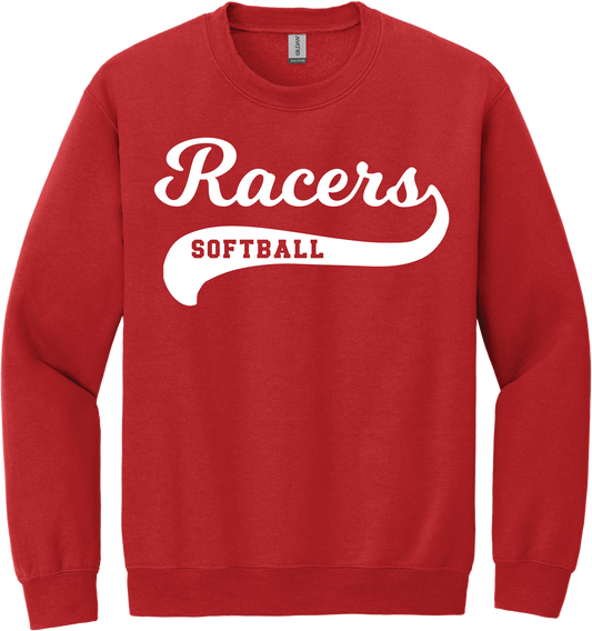 Racers Script Crew Neck Sweatshirt