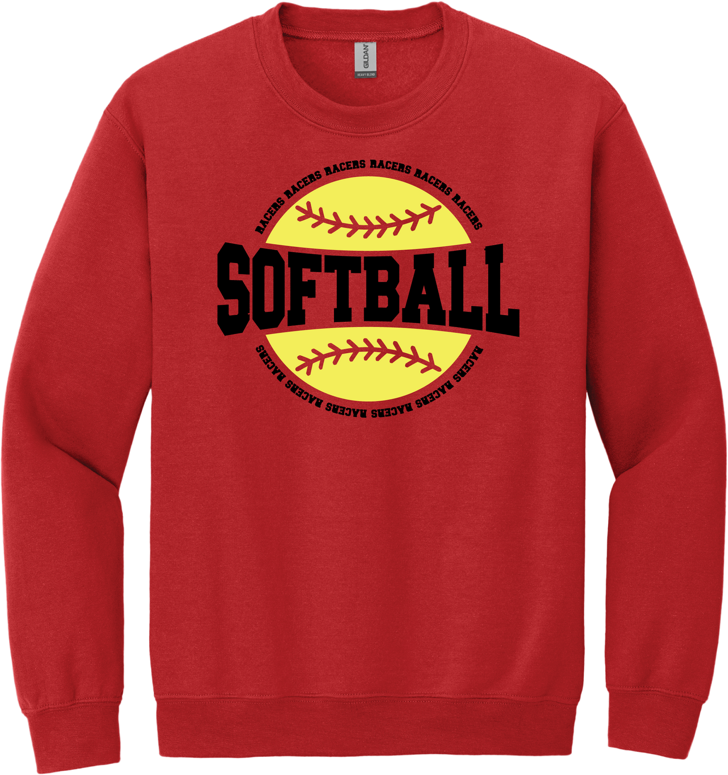 Racers Softball Crew Neck Sweatshirt