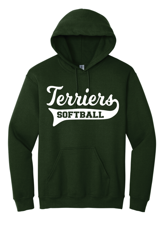 Script Terriers Softball Hoody